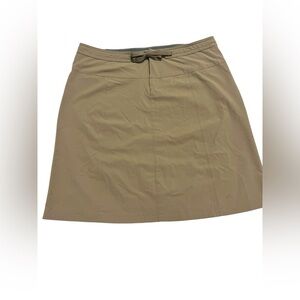 Mountain Hard Wear Nylon Skirt Women's Size 10 Khaki Beige Tan Hiking Trail